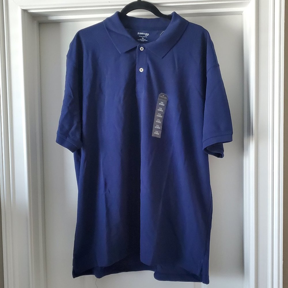 ST. JOHN'S BAY Short Sleeve Heritage Pique Polo | XXL